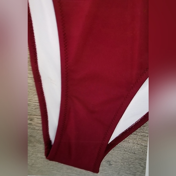 NWOT HIGH WAISTED  CROP TOP CUT OUT CHEEKY HIGH RISE SWIM SUIT BIKINI - Picture 6 of 9